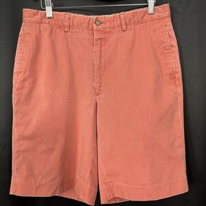 Charleston Khakis Men’s Salmon Twill Chino Shorts 33 Waist 9.5” Inseam USA